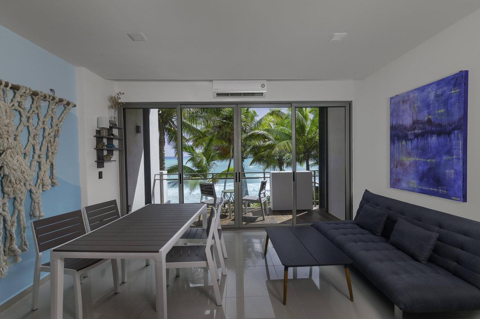 Angelina 28 Beachfront And Family Apartments - Modern And Relaxing Long Stays - 20 Min From Cancun Airport 푸에르토 모렐로스 외부 사진